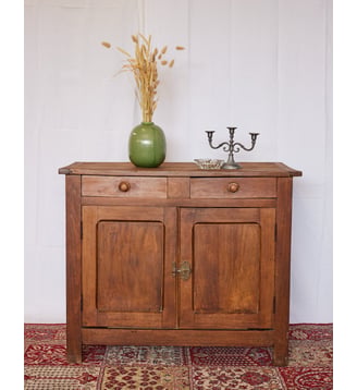 Buffet en bois massif Gilbert N°1721- Produit chiné - Debongout - Bois foncé