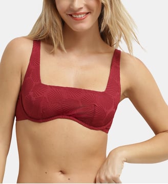 Haut de maillot de bain emboitant avec armatures Shell Dim