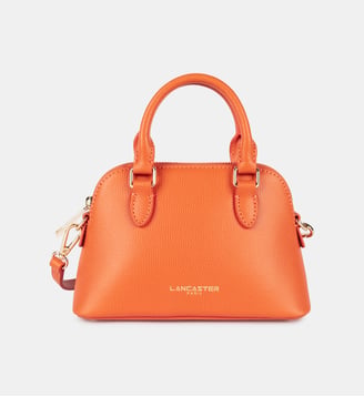 Petit sac demi lune Sierra Jia en cuir - Lancaster - Orange