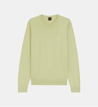 Pull modèle Kanovano coton et cachemire - BOSS - Beige moyen