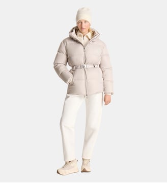 Doudoune melisan col capuche coupe oversize - Fusalp - Mastic