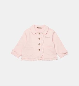 Veste avec volants et logo - Marni - Rose