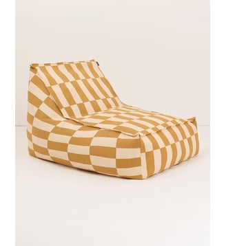 Pouf long  - taille adulte - Vibes - Nobodinoz - Jaune