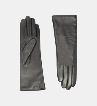 Gants Christina Femme Cuir Doublés Cachemire - Agnelle - Noir