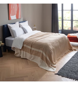 Couverture Lima Chanvre - Dodo - Beige