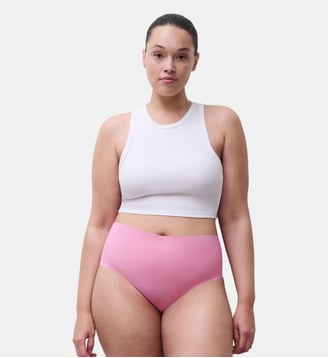 Culotte taille haute invisible - Chantelle Pulp - Rose guimauve