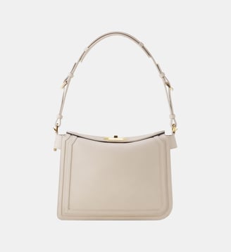 Sac Compagnon 20 En Cuir - Lanvin - Blanc