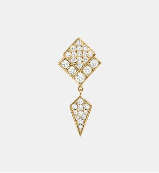 Boucle d'oreille Stairway Diamants et Or Jaune - Statement - Or jaune