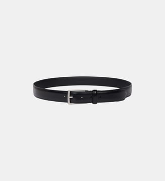 Ceinture cuir boucle rectangulaire - Sandro - Noir
