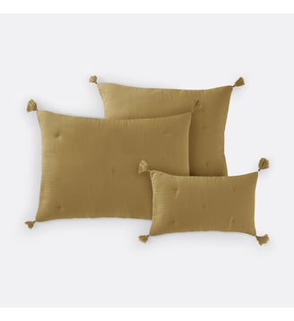 Housse de coussin matelassée gaze de coton La Redoute Interieurs