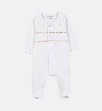 Pyjama -  coton festonné - Tartine Et Chocolat - Blanc