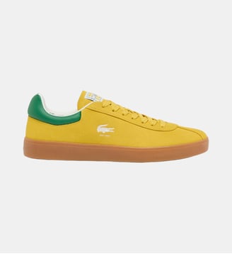 Sneakers Baseshot homme en suède - Lacoste - Jaune et gum