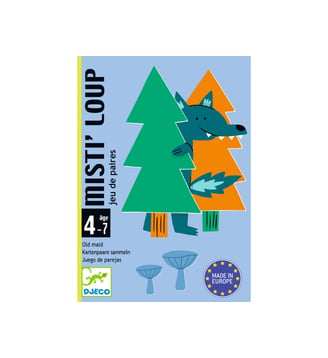 Jeu de cartes Misti'Loup - FSC MIX - Djeco - Coloris unique