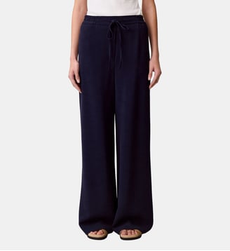 Pantalon large ficelle - Claudie Pierlot - Marine