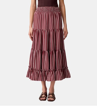 Jupe longue rayée Claudie Pierlot