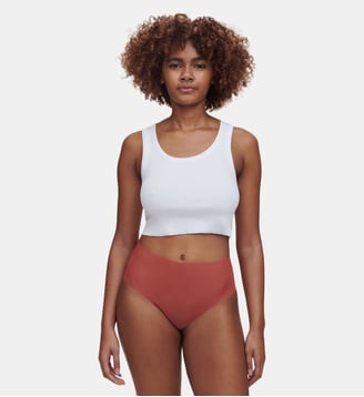 Culotte taille haute invisible - Chantelle Pulp - Marron ambre
