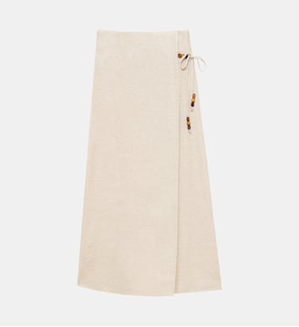 Jupe longueur midi portefeuille uni JAY La Petite Etoile
