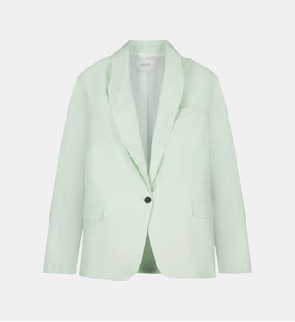 Veste tailleur en lin coton - Ikks - Amande