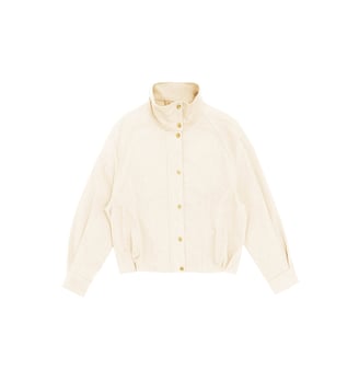 Veste col montant uni VILAY - La Petite Etoile - Beige