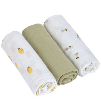 Lot de 3 langes - Lassig - Vert