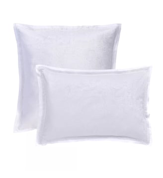 Taie d'oreiller satin de coton - Garnier Thiebaut - Blanc et rose