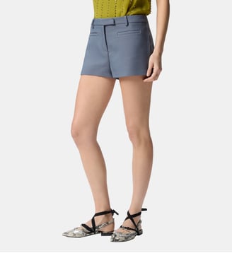 Short à surpiqûres - Pinko - Gris foncé