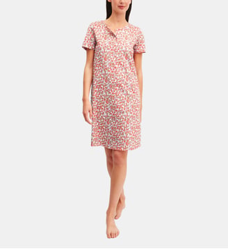 Chemise de nuit à manches courtes, longueur 95 cm Flower Nights Calida