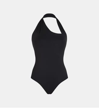 Maillot de bain une pièce décolleté graphique uni - Vilebrequin - Noir