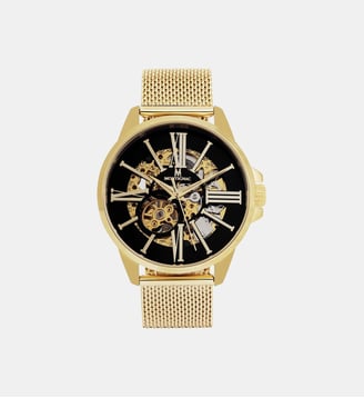 Montre automatique Round Noir MOW150 - Montignac - Doré