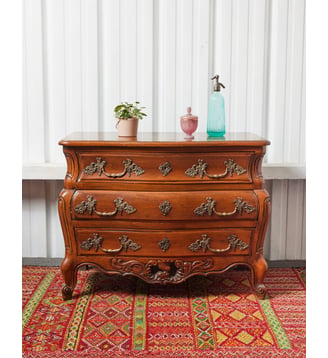 Commode en bois Garance N°539- Produit chiné - Debongout - Bleu clair