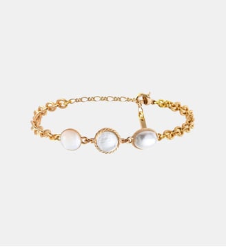 Bracelet souple   - Louise - Satellite - Blanc
