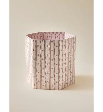 Corbeille en papier hexagonale - Cyrillus - Imprimé marine