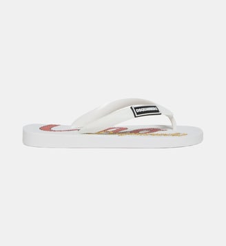 Claquettes tongs avec logo - Dsquared2 - Blanc