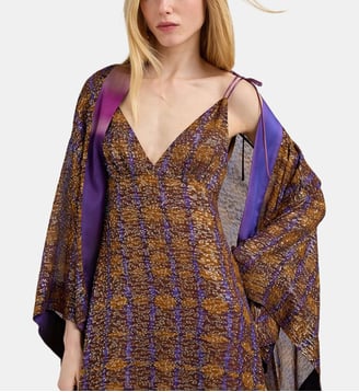 Veste dine en fil coupé - Momonì - Jaune