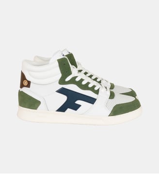 Basket Hazel mid leather - Faguo - Blanc