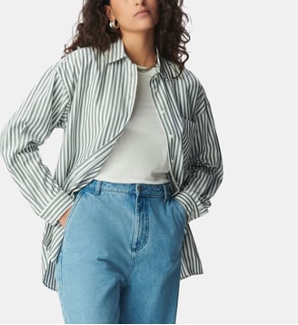 Chemise à rayures - Ikks - Bleu gris