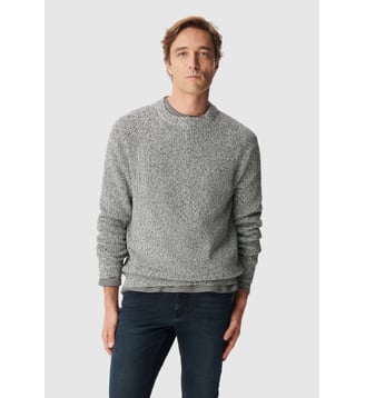 Pull col rond tricot mouliné Ikks