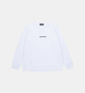 Sweat-shirt en coton de marque - Dsquared2 - Blanc