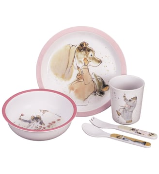 Coffret repas Ernest et Célestine - Petit Jour Paris - Rose