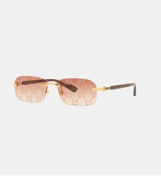 Lunettes de soleil Rectangulaire GG1221S - Gucci - Or