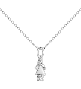 Collier Petite précieuse en Argent avec diamant blanc - La Garçonne Diamant - Argent