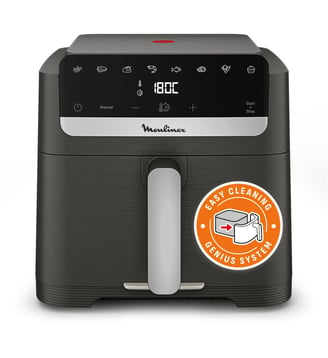 Friteuse sans huile Easy Fry Mega Compact EZ866HF1 - Moulinex - Noir