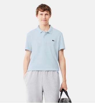 Polo regular fit en coton mélangé - Lacoste - Bleu clair ruisseau