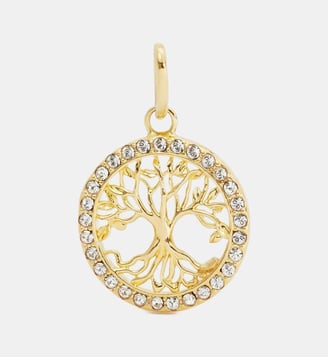Pendentif arbre de vie doré, Équilibre et Connaissance - Les Néréides - Jaune