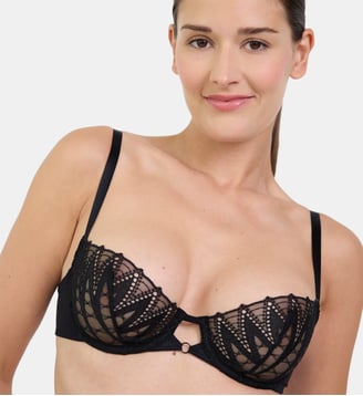 Soutien-gorge corbeille avec armatures Dreamcatcher noir - Maison Lejaby - Noir