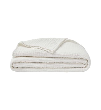 Couvre lit uni en gaze de coton, JAZZY Essix