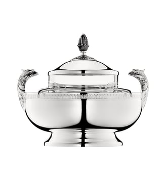 Service à caviar en métal argenté - MALMAISON - Christofle - Argent