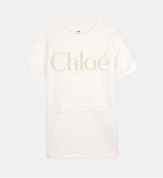 Robe à manches courtes - Chloe Kids - Off white