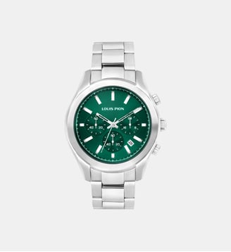 Montre Adrien Vert XK1714IV\1 - Louis Pion - Argenté