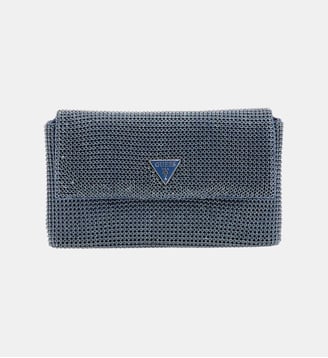 Mini sac à bandoulière Zalina strass - Guess - Bleu